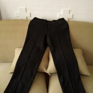 Men's Wool Canali Black Dress Pants